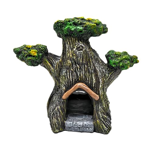 Hlagmix Kunstharz-Dekorationen für Aquarien, Landschaft, kleine Kunstharz-Statue, stabiles, realistisches Aquarium-Zubehör, Simulations-Ornament für Salon, Hotel, Tisch von Hlagmix