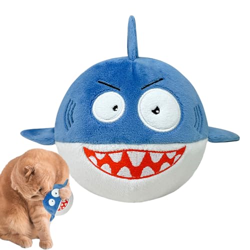 Hlagmix Quietschender Hundeball, Quietschendes Hundespielzeug - Plüsch-Cartoon-Tierform-Beißspielzeug, Kicherball | Interaktives Trainingszubehör, bissfestes Hunde-Selbstspielspielzeug für Zuhause, Hlagmix Quietschender Hundeball, Quietschendes Hundespielzeug - Plüsch-Cartoon-Tierform-Beißspielzeug, Kicherball | Interaktives Trainingszubehör, bissfestes Hunde-Selbstspielspielzeug für Zuhause, von Hlagmix