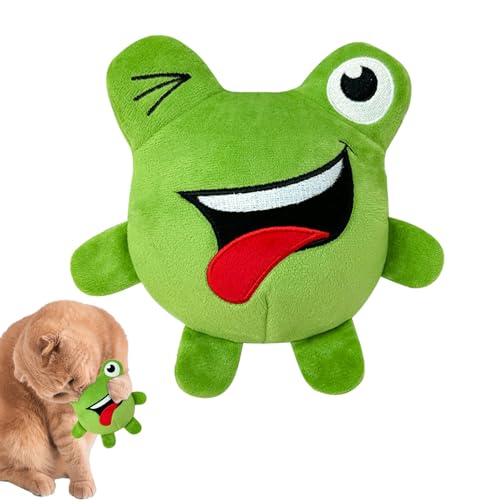 Hlagmix Quietschendes Hundespielzeug, Quietschball für Hunde - Cartoon-Kicherball-Beißspielzeug in Tierform - Interaktives Trainingszubehör, bissfestes Hunde-Selbstspielspielzeug für Zuhause, Hlagmix Quietschendes Hundespielzeug, Quietschball für Hunde - Cartoon-Kicherball-Beißspielzeug in Tierform - Interaktives Trainingszubehör, bissfestes Hunde-Selbstspielspielzeug für Zuhause, von Hlagmix