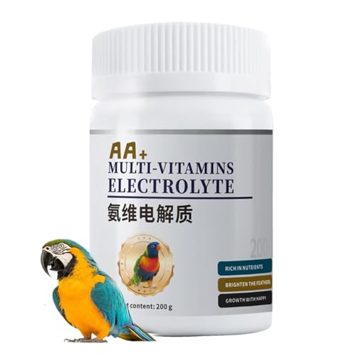 Hlagmix Vogelnahrungsergänzung, Natürliches Elektrolyt Glukose Für Vögel, Vogelgesundheitsprodukte Für Verdauungsleckerbissen Futter Beeren Snacks Vorbeugung Wasser Hühner Zuhause Und Reise von Hlagmix