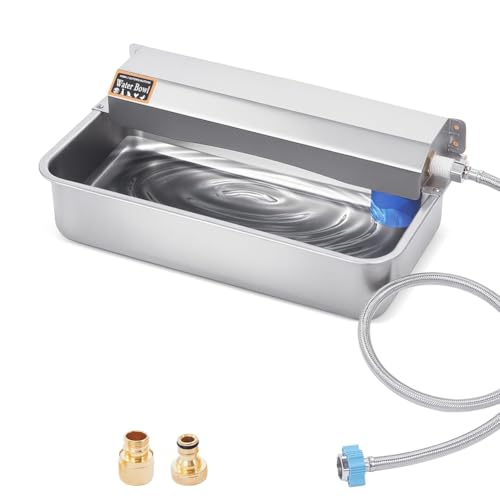 Hlennotor 2 Gallonen Automatische Haustierwasserspender 304 Edelstahlhundwasserschale Gro?e Kapazit?t f¨¹r Innen-/Au?en Hlennotor 2 Gallonen Automatische Haustierwasserspender 304 Edelstahlhundwasserschale Gro?e Kapazit?t f¨¹r Innen-/Au?en von Hlennotor
