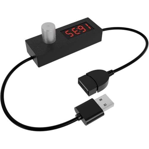Hlennotor 24H USB Countdown -Timer mit Digitaler Anzeige Low -Spannungsbetrieb USB -Netzteil Timer EIN Einstellbares Stecker f¨¹r USB -Verl?ngerungadapter von Hlennotor