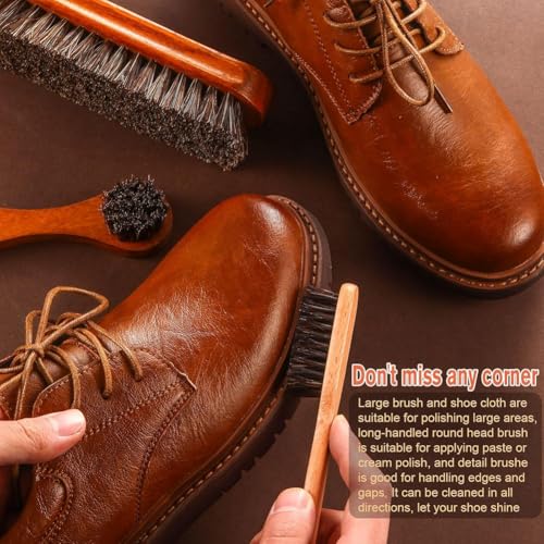 Hlennotor 7 -Teilige Pferdehaarschuh Pinsel Shine Kit Leder Schuhe Reinigung Pinsel Care Clean Dauber Applikatoren Hlennotor 7 -Teilige Pferdehaarschuh Pinsel Shine Kit Leder Schuhe Reinigung Pinsel Care Clean Dauber Applikatoren von Hlennotor