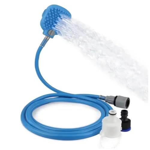 Hlennotor Badekit f¨¹r Hunde und Katzen-Portierbare Haustier-Duschwerkzeug mit Silikonmassaged¨¹se, Einstellbarer Wasserdruckschlauch Hlennotor Badekit f¨¹r Hunde und Katzen-Portierbare Haustier-Duschwerkzeug mit Silikonmassaged¨¹se, Einstellbarer Wasserdruckschlauch von Hlennotor