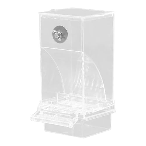 Hlennotor Transparente Vogelfutterspender, Automatischer Papageien-Futterspender, Tr?Nke, Samenfutterbeh?Lter, K?Fig f¨¹r Kleine und Mittelgro?E Sittiche von Hlennotor
