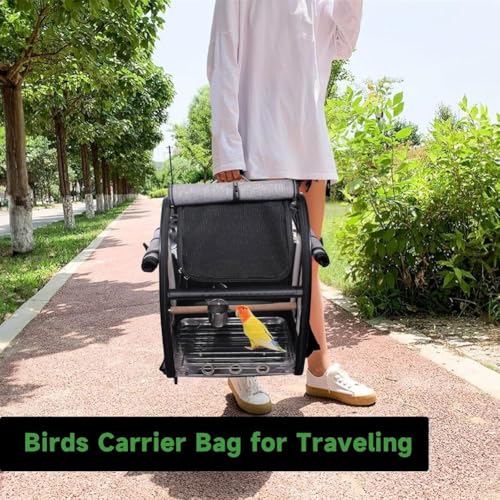 Hlennotor Vogeltr?ger -Tasche Reisek?fig mit Stand f¨¹r Kleine V?Gel Shotpapagentier Haustier Transparent Atmungsaktive Cage Hlennotor Vogeltr?ger -Tasche Reisek?fig mit Stand f¨¹r Kleine V?Gel Shotpapagentier Haustier Transparent Atmungsaktive Cage von Hlennotor