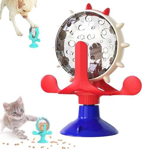 Hliloy Riesenrad Leckerli-Spielzeug, Katze Hund Puzzle Leaky Toys, Interaktives Katzenspielzeug Slow Feeder, Lustiges Katzenspielzeug Pet Treats Anreicherung Spielzeug, Katzenfutter Leckerlis Spender Hliloy Riesenrad Leckerli-Spielzeug, Katze Hund Puzzle Leaky Toys, Interaktives Katzenspielzeug Slow Feeder, Lustiges Katzenspielzeug Pet Treats Anreicherung Spielzeug, Katzenfutter Leckerlis Spender von Hliloy