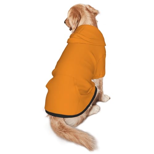 Hunde-Kapuzenpullover für mittelgroße und große Hunde, aus weichem Polyester, geeignet für alle Jahreszeiten, Dunkelgelb Hunde-Kapuzenpullover für mittelgroße und große Hunde, aus weichem Polyester, geeignet für alle Jahreszeiten, Dunkelgelb von Hmbgfw