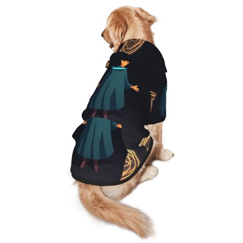 Hunde-Kapuzenpullover für mittelgroße und große Hunde mit Heiligenschein auf dem Kopf, weiche Polyester-Haustierkleidung, geeignet für alle Jahreszeiten Hunde-Kapuzenpullover für mittelgroße und große Hunde mit Heiligenschein auf dem Kopf, weiche Polyester-Haustierkleidung, geeignet für alle Jahreszeiten von Hmbgfw