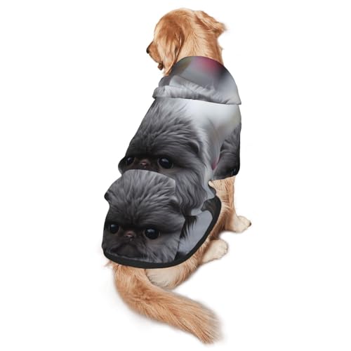Hunde-Kapuzenpullover für mittelgroße und große Hunde – weiche Polyester-Haustierkleidung, geeignet für alle Jahreszeiten von Hmbgfw