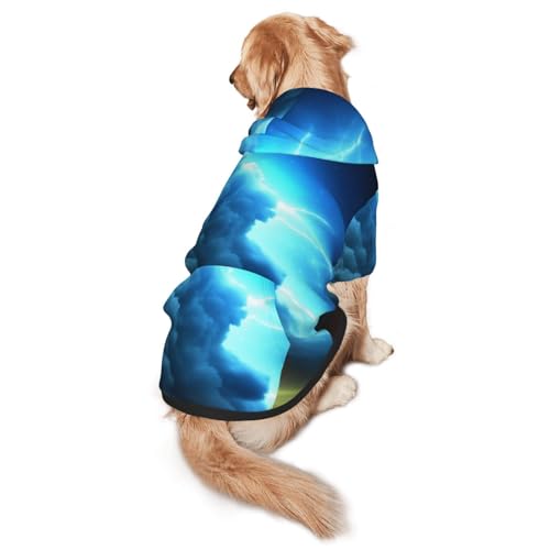 Hunde-Kapuzenpullover für mittelgroße und große Hunde – weiche Polyester-Haustierkleidung, geeignet für alle Jahreszeiten von Hmbgfw