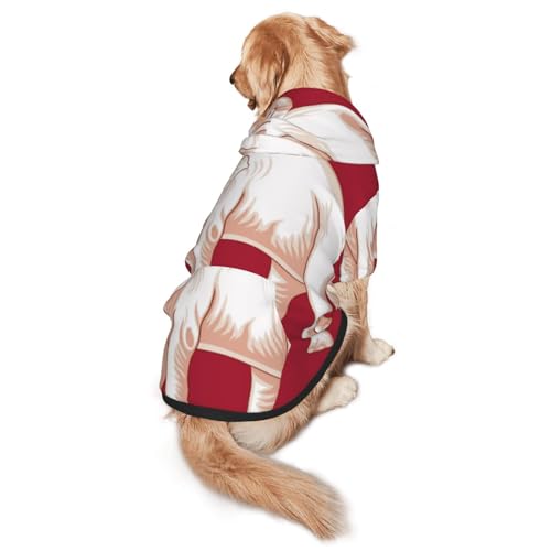Kapuzenpullover für mittelgroße und große Hunde, weiches Polyester-Kleidungsstück für alle Jahreszeiten von Hmbgfw