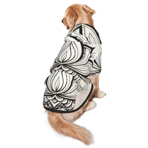 Ld9djbx7 Hunde-Kapuzenpullover für mittelgroße und große Hunde, weiche Polyester-Haustierkleidung, geeignet für alle Jahreszeiten von Hmbgfw