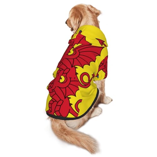 Somerset County Flag Hunde-Kapuzenpullover für mittelgroße und große Hunde, weiche Polyester-Haustierkleidung, geeignet für alle Jahreszeiten von Hmbgfw