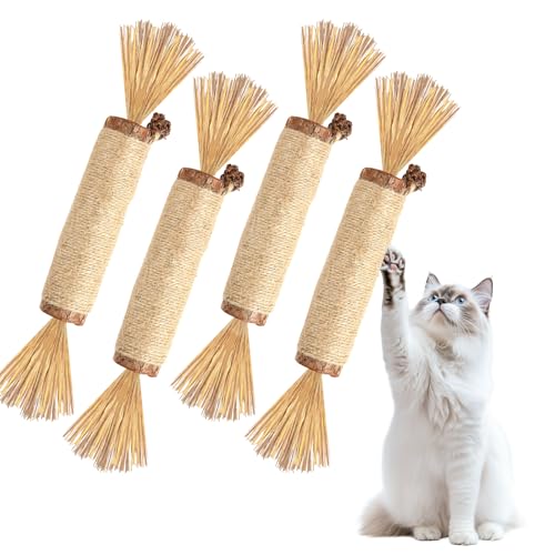 Hnjindong Kaustangen für Katzen, Silvervine für die Zähne, großes Katzenminzenspielzeug, gut für die Zahnhygiene von Kätzchen, Spielzeug aus natürlichem Material für Hauskatzen, Zahnreinigung Hnjindong Kaustangen für Katzen, Silvervine für die Zähne, großes Katzenminzenspielzeug, gut für die Zahnhygiene von Kätzchen, Spielzeug aus natürlichem Material für Hauskatzen, Zahnreinigung von Hnjindong
