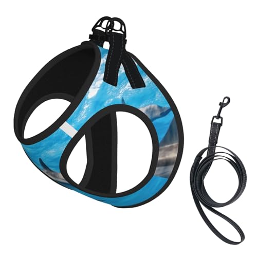 Delphin, Haustiergeschirr, Verstellbares reflektierendes Hundegeschirr, Haustierleinenweste,L Delphin, Haustiergeschirr, Verstellbares reflektierendes Hundegeschirr, Haustierleinenweste,L von Hnnkloy