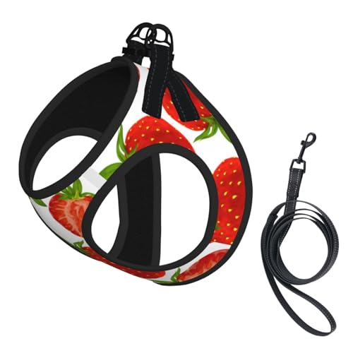 Erdbeerrot, Haustiergeschirr, Verstellbares reflektierendes Hundegeschirr, Haustierleinenweste,L Erdbeerrot, Haustiergeschirr, Verstellbares reflektierendes Hundegeschirr, Haustierleinenweste,L von Hnnkloy
