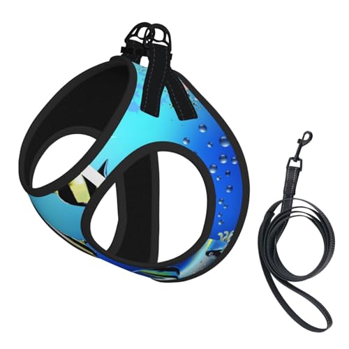 Fische Pflanzen Tropische Meerestiere Natur Leben Algen, Haustiergeschirr, Verstellbares reflektierendes Hundegeschirr, Haustierleinenweste,M Fische Pflanzen Tropische Meerestiere Natur Leben Algen, Haustiergeschirr, Verstellbares reflektierendes Hundegeschirr, Haustierleinenweste,M von Hnnkloy