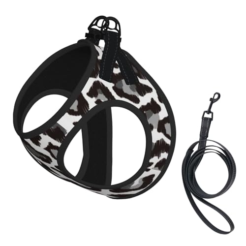 Leoparden-Tierdruck, Haustiergeschirr, Verstellbares reflektierendes Hundegeschirr, Haustierleinenweste,L Leoparden-Tierdruck, Haustiergeschirr, Verstellbares reflektierendes Hundegeschirr, Haustierleinenweste,L von Hnnkloy