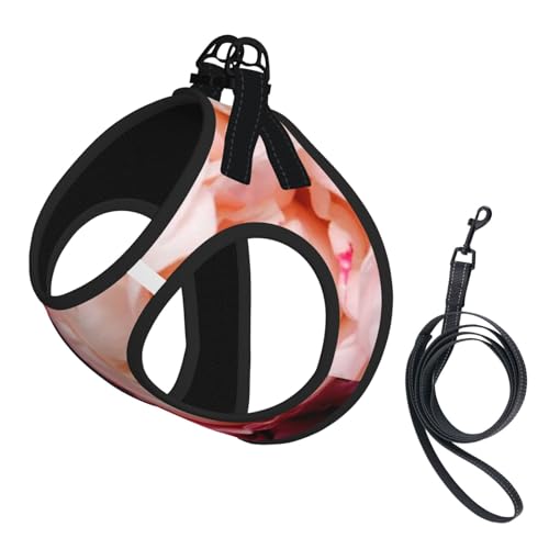 Pfingstrose, Haustiergeschirr, Verstellbares reflektierendes Hundegeschirr, Haustierleinenweste,M Pfingstrose, Haustiergeschirr, Verstellbares reflektierendes Hundegeschirr, Haustierleinenweste,M von Hnnkloy