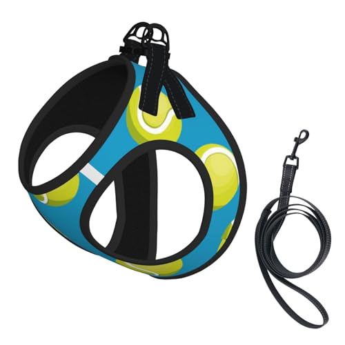 Tennisball Blau, Haustiergeschirr, Verstellbares reflektierendes Hundegeschirr, Haustierleinenweste,M Tennisball Blau, Haustiergeschirr, Verstellbares reflektierendes Hundegeschirr, Haustierleinenweste,M von Hnnkloy
