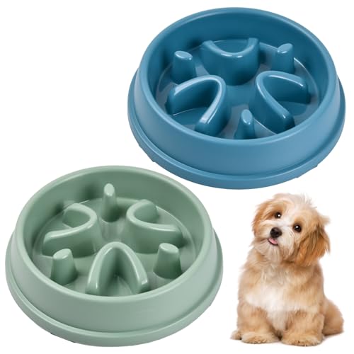 2 Stück Anti Schling Napf Hund, Antischlingnapf für Hunde, Langsame Fütterung für Kleine und Mittelgroße Haustiere, Interaktiver Napf für Slow Feeder und Katze 2 Stück Anti Schling Napf Hund, Antischlingnapf für Hunde, Langsame Fütterung für Kleine und Mittelgroße Haustiere, Interaktiver Napf für Slow Feeder und Katze von HoaaiGo
