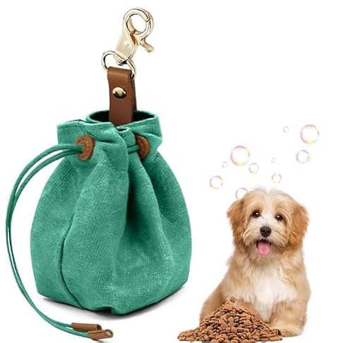 Leckerli Tasche für Hunde Snackbeutel für Haustiere Multifunktionale Leckerlitasche für Hunde Futterbeutel für das Hundetraining Tragbare Hundeleckerli-Tasche für das Haustiertraining (Grün) von HoaaiGo