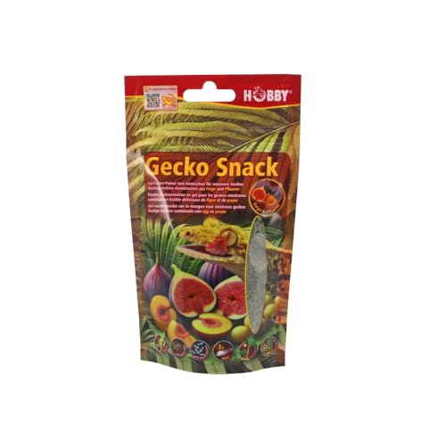 Hobby Terraristik Gecko Snack Feige/Pflaume – Fruchtiges Gel-Futter für Geckos | 1 Stück | Mit Insektenmehl und Probiotika für gesunde Verdauung und Vitalität von Hobby