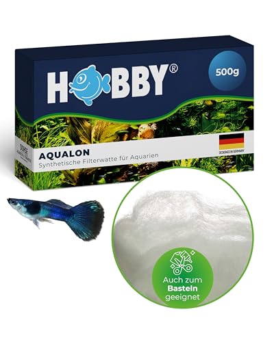 HOBBY Aquaristik Aqualon I 500 g I Filterwatte für Aquarien I fördert nützliche Bakterienbesiedlung & fängt groben Schmutz I synthetisches Filtermedium I für Süß- und Meerwasseraquarien geeignet HOBBY Aquaristik Aqualon I 500 g I Filterwatte für Aquarien I fördert nützliche Bakterienbesiedlung & fängt groben Schmutz I synthetisches Filtermedium I für Süß- und Meerwasseraquarien geeignet von Hobby