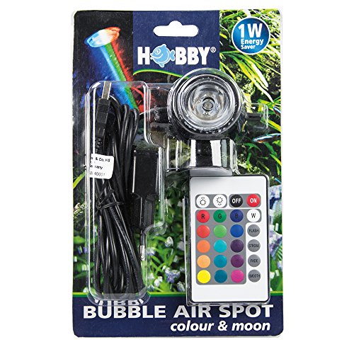 Hobby 00677 Bubble Air Spot "colour & moon", LED mit Ausströmerfunktion, 1 Stück (1er Pack) von Hobby