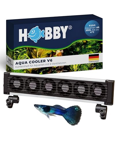 HOBBY Aquaristik Aqua Cooler V6 I Kühleinheit für Aquarien ab 300L I leise Aquarienkühlung mit 6 Ventilatoren I effektive Temperaturkontrolle I geeignet für Süßwasser- und Meerwasseraquarien von Hobby