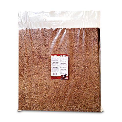 Hobby Terraristik Kokos-Matte I 50 x 50 cm I 4 Stück I Naturprodukt aus Kokosfasern I Klettergrund für Tiere I Geschützt gegen schnelle Verrottung von Hobby