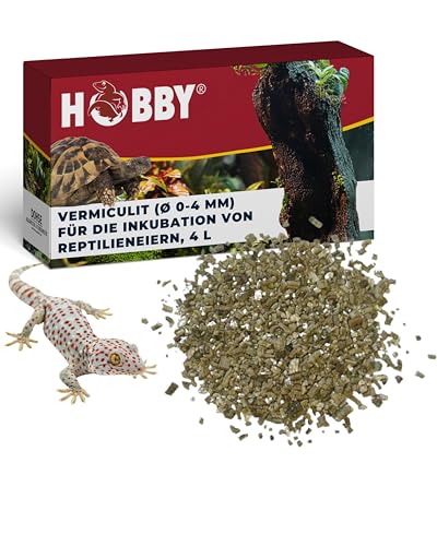 HOBBY Terraristik Vermiculit I 4 Liter I Inkubationssubstrat für Reptilieneier I hochwertiges Inkubationsmedium I Brutsubstrat für die Reptilienzucht I wärmeisolierend und feuchtigkeitsregulierend von Hobby