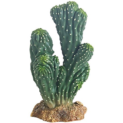 Hobby 37019 Kaktus Victoria 1, Höhe 19 cm, künstlicher Kaktus Dekoration im Terrarium, Grün von Hobby