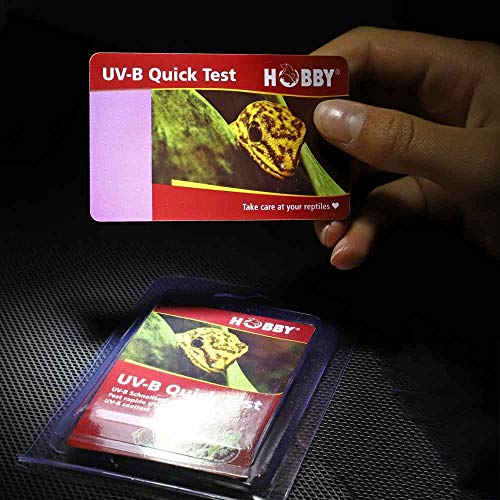 Hobby Terraristik UV-B Quick Test I UV-B Schnelltest I Bis zu 500 mal verwendbar I Enthält 2 Karten Hobby Terraristik UV-B Quick Test I UV-B Schnelltest I Bis zu 500 mal verwendbar I Enthält 2 Karten von Hobby