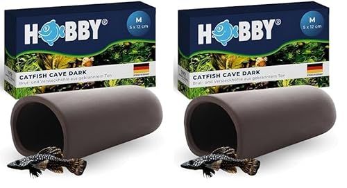 Hobby 41522 Catfish Cave M Dark (5 x 12 cm) (Packung mit 2) von Hobby