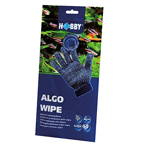 HOBBY Aquaristik Algo Wipe I Müheloses beseitigen von Algen und anderen Belägen von Aquarienscheiben I Zeigefinger mit Algenradierer von Hobby