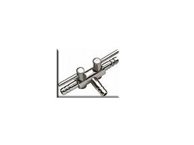 Hobby Aquaristik Metall Lufthähnchen 4/6 I 2-Wege I Praktisches Zubehörteil als Ersatz und für Bastler von Hobby