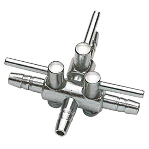 Hobby Aquaristik Metall Lufthähnchen 4/6 I 3-Wege I Praktisches Zubehörteil als Ersatz und für Bastler von Hobby