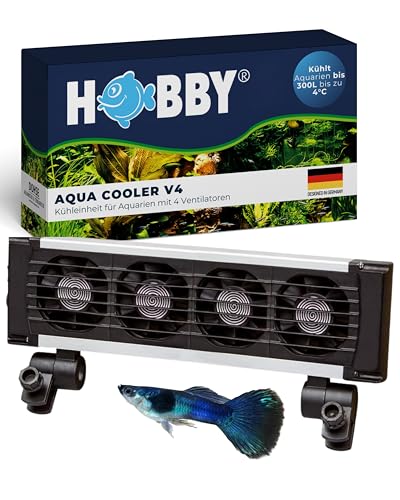 HOBBY Aquaristik Aqua Cooler V4 I Kühleinheit für Aquarien bis 300L I leise Aquarienkühlung mit 4 Ventilatoren I effektive Temperaturkontrolle I geeignet für Süßwasser- und Meerwasseraquarien von Hobby
