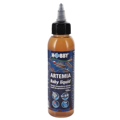 Hobby Aquaristik Artemia Baby Liquid I 125 ml I flüssiges Zooplankton-Konzentrat ideal zur Aufzucht von Jungfischen I Nahrungsquelle für Aquarienfische I für Süß- und Meerwasseraquarien von Hobby