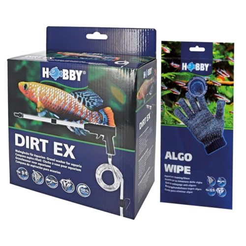 Hobby Dirt Ex Mulmglocke mit Selbst-Ansaugung + Algo Wipe Aquariumhandschuh von Hobby