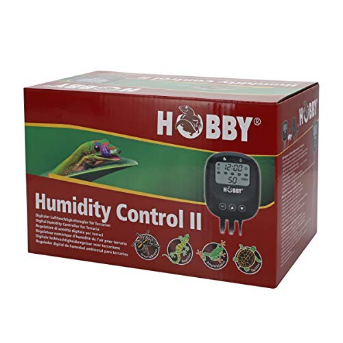 Hobby 10884 Humidity Control II, digitale Steuereinheit für Luftfeuchte, inkl. Nachtabsenkung, 2 Steckplätze, für Terrarien und Gewächshäuser von Hobby