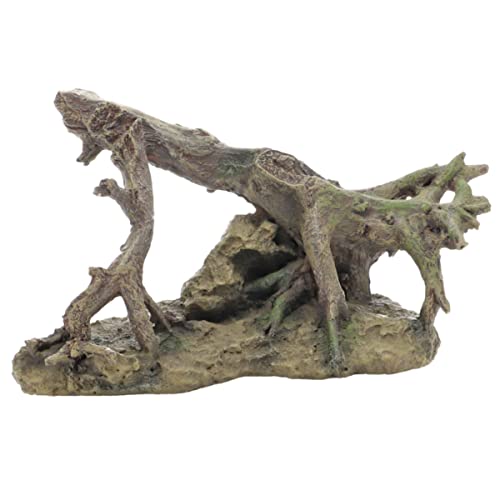 Hobby Aquaristik River Root 2 I 34,5 x 20,5 x 18 cm I Natürliches Aussehen I Integrierte Höhle als Versteckmöglichkeit I Keinen Einfluss auf die Wasserqualität von Hobby