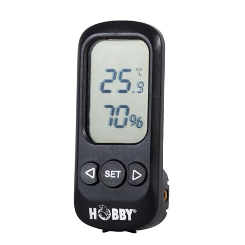 Hobby Terra Check, digitales Thermometer und Hygrometer inklusive Alarmfunktion für Terrarien von Hobby