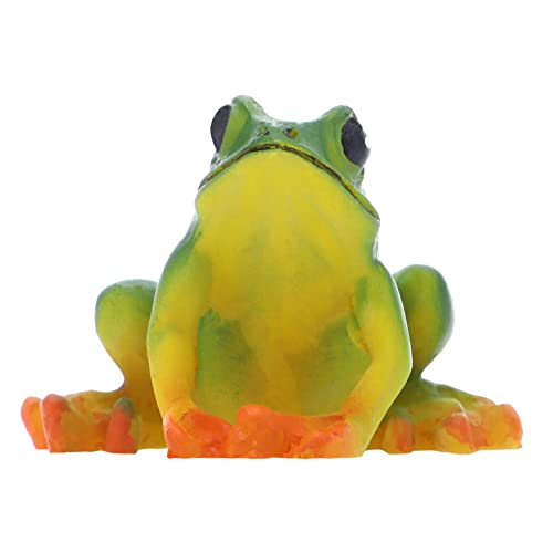 Hobby Terraristik The Frog 1 I 4,5 x 3 x 4,5 cm I Wirkt täuschend echt I Kunstharz I Für Innen- sowie Außenbereich von Hobby