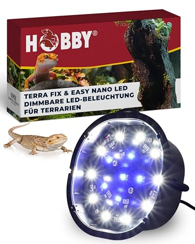 Hobby Terraristik Terra Fix & Easy Nano LED I dimmbare LED-Beleuchtung für Terrarien I Terrarium Lampe mit Einstellbarer Farbtemperatur I Terrarienbeleuchtung für Reptilien, Amphibien und Pflanzen Hobby Terraristik Terra Fix & Easy Nano LED I dimmbare LED-Beleuchtung für Terrarien I Terrarium Lampe mit Einstellbarer Farbtemperatur I Terrarienbeleuchtung für Reptilien, Amphibien und Pflanzen von Hobby