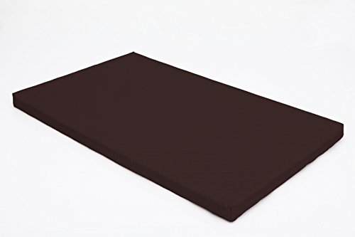 Hobbydog L DMABRA4 Dog Mattress Deluxe L 63X38 cm Brown, L, Brown, 200 g von DOGGY