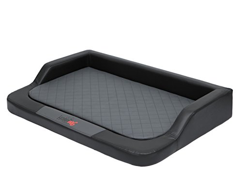 Hobbydog XXL Melczg1 120 X 80 (R3) Hundebett Medico Lux (Kunstleder) Schwarz - Grau Mit Ortopädische Viscomatte Hobbydog XXL Melczg1 120 X 80 (R3) Hundebett Medico Lux (Kunstleder) Schwarz - Grau Mit Ortopädische Viscomatte von DOGGY