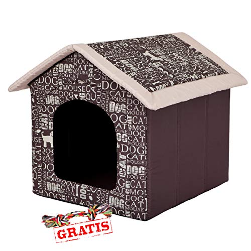 HobbyDog BUDNAP7 + Spieltau gratis Hundehöhle Katzenhöhle Hundebett Hundehaus Schlafplatz Hundekorb Hund Haus Hundehütte R1-R6 (R1 (38 x 32 cm)) von Hobbydog
